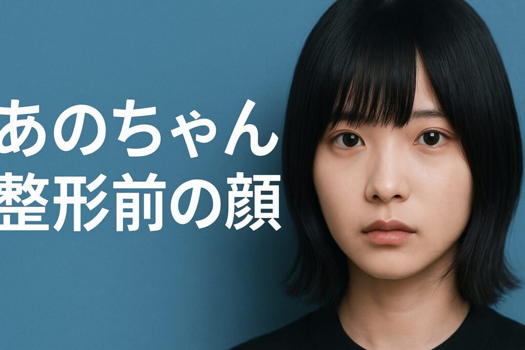あのちゃん整形前の顔を時系列で検証|本人発言と公的情報で解説