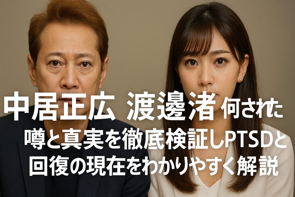 渡邊渚は中居正広に何された｜噂の出どころと真実をわかりやすく解説